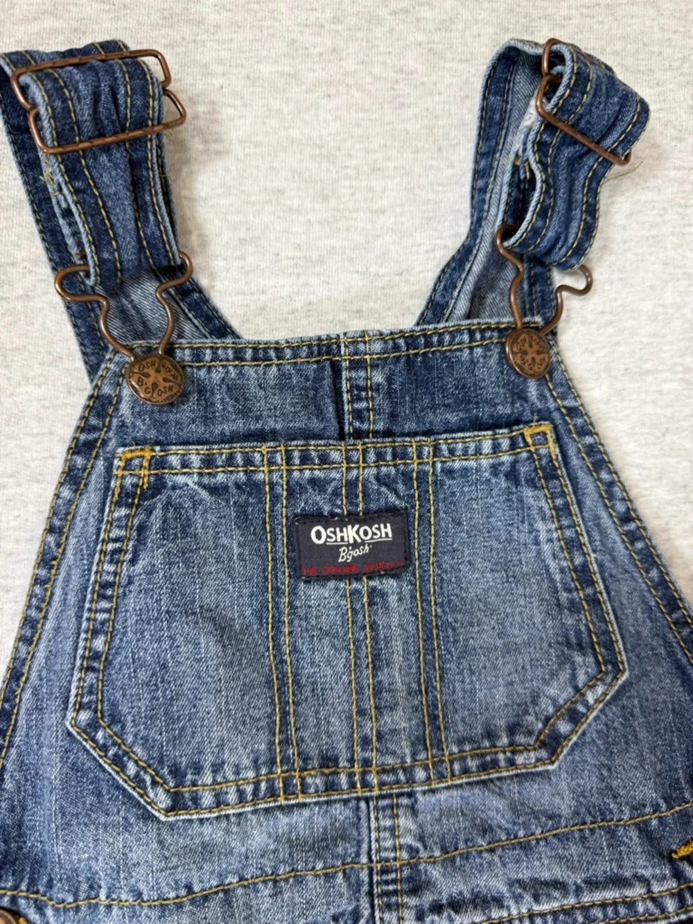 OshKosh B’gosh Classic Denim Overalls - Blue - 4T‎